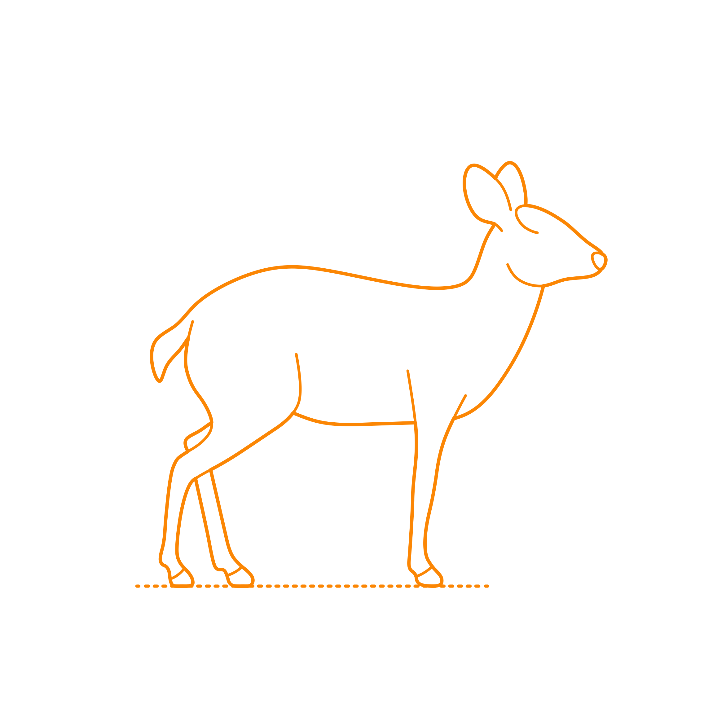 Animals Deer Tufted Deer Vinyl Svg File Free Vectors